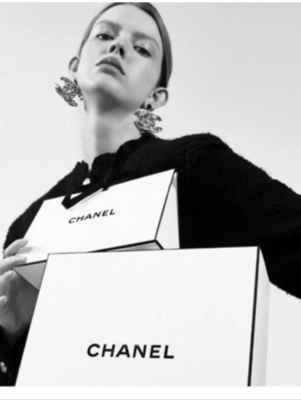 CHANEL 6xPerfume Spray 2xMascara Mini 2XLuxury Boxes 2xShip Boxes 1xBag Camellia